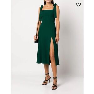Reformation Twilight Dress in Emerald
